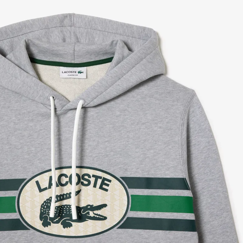 LACOSTE Logo print Cotton Hoodie-4