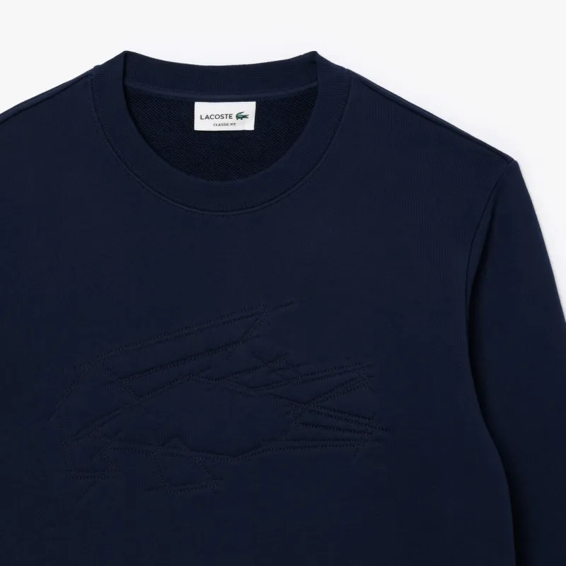 LACOSTE Crocodile embroidered Sweatshirt-4