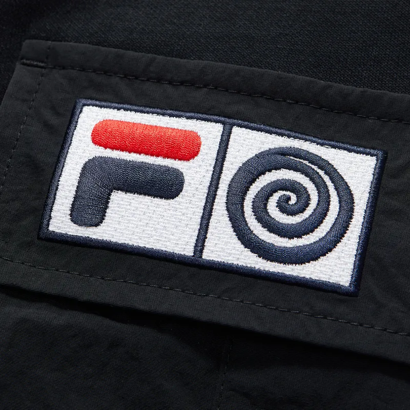 FILA FUSION x ROUND TWO Knitted Sports Pants Men's Black-2