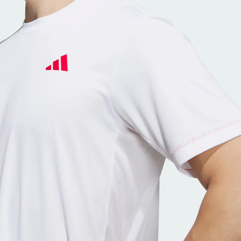 Adidas Chinese Tennis Team Olympic Series T Shirts Men White-3