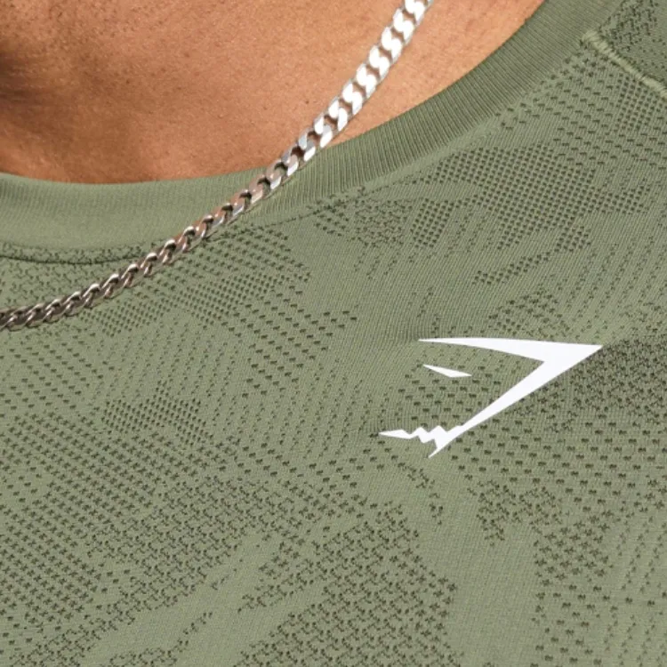 GYMSHARK T Shirts Men Green-5