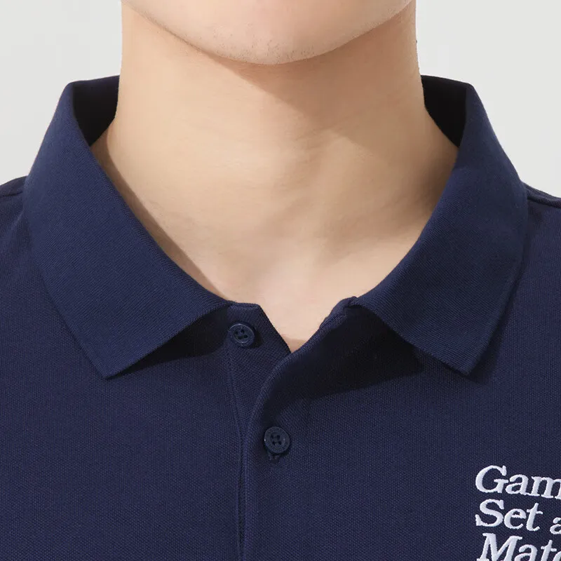 Skechers Comfort Sports Series Polo Shirt Men's Marine Blue 00DU-4