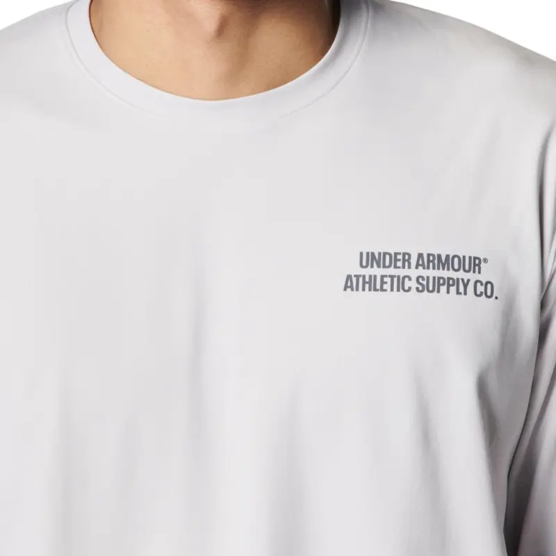 Under Armour Motivate Back T Shirt Men's Grayish-1