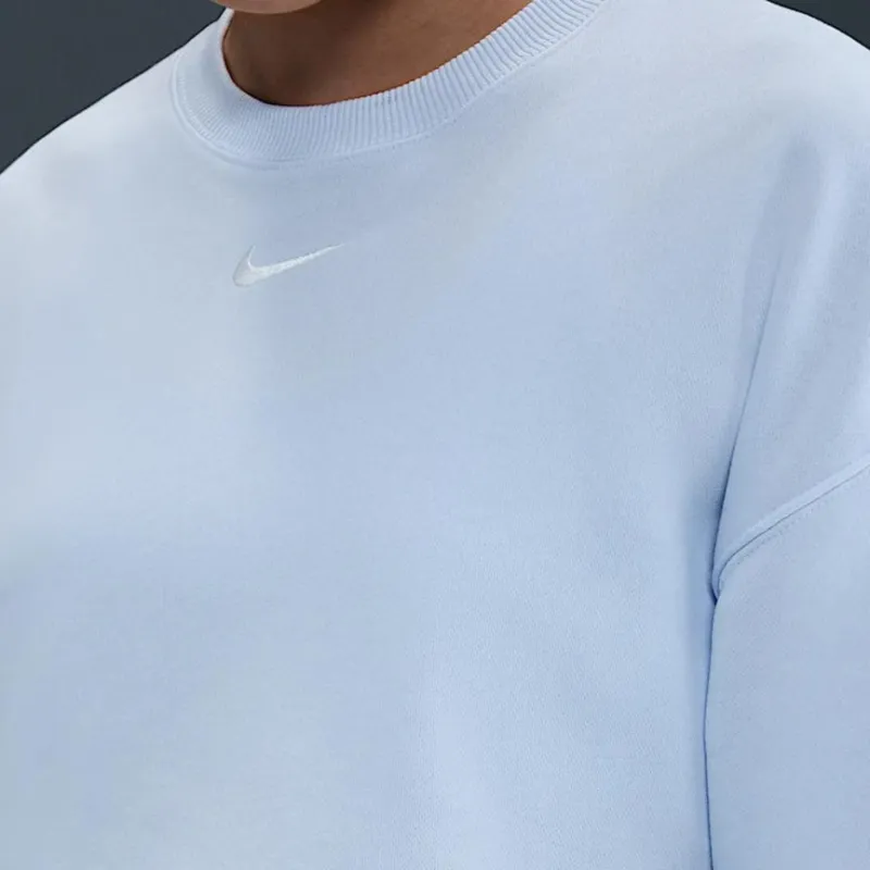 Nike Sportswear Drop Shoulder Sleeve T Shirt Women's Light Blue-3