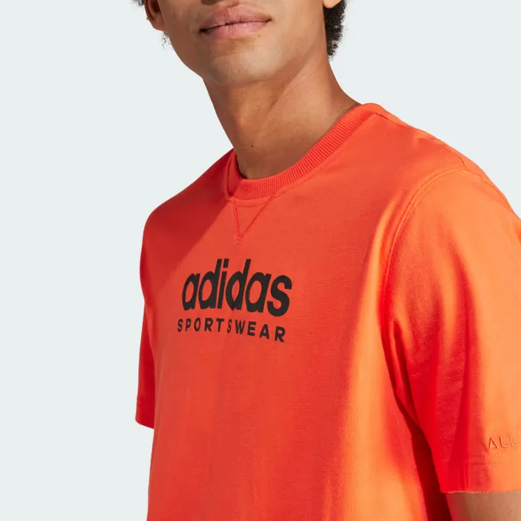 Adidas All Szn Graphic Tee T Shirt Men's Orange-4