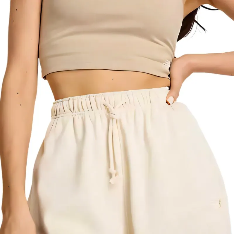 New Balance Athletics French Terry Casual Pants Women's Beige-2