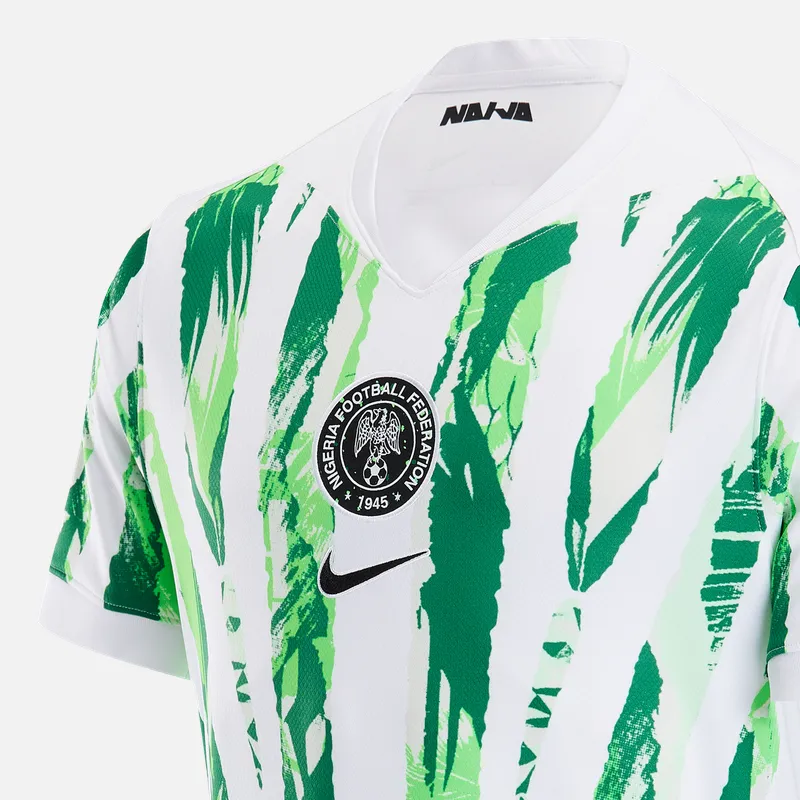 Nike Dri Fit Soccer Jersey Men's White/Pine Green/Shock Green/Black-3