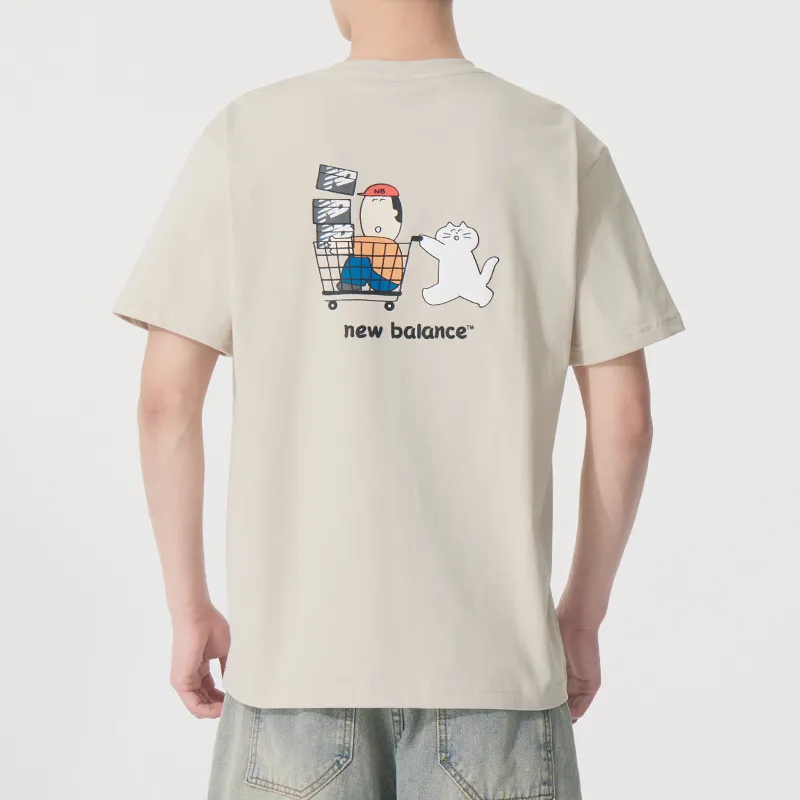 New Balance T Shirt Unisex Greige-4