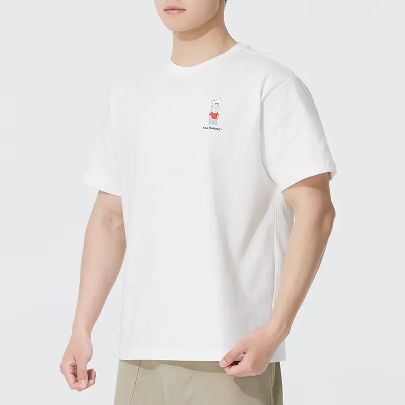 New Balance T Shirt Unisex Sea Salt White-3
