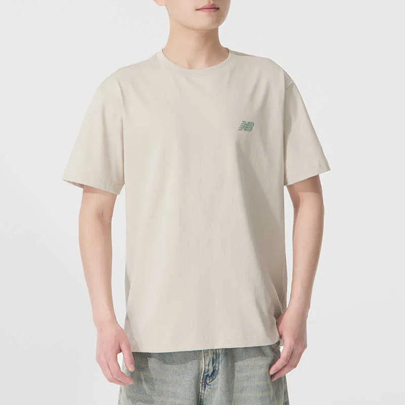 New Balance T Shirt Unisex Greige-3