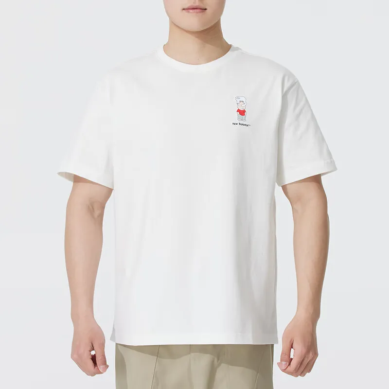 New Balance T Shirt Unisex Sea Salt White-2