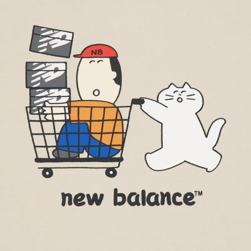 New Balance T Shirt Unisex Greige-2