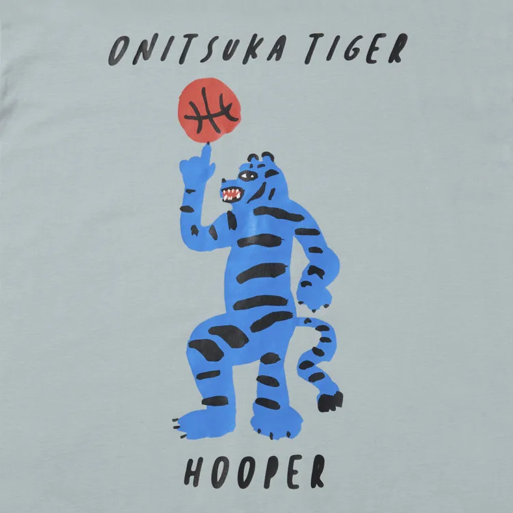Onitsuka Tiger SS25 T Shirt Unisex Light Gray-2