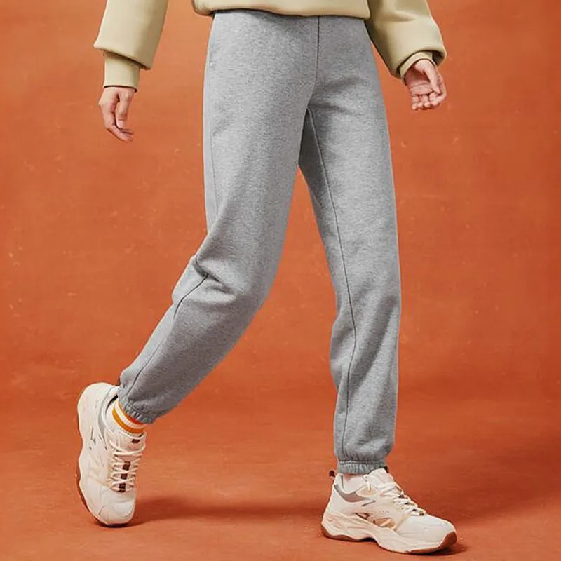 Skechers Knitted Sports Pants Women's Medium Heather Gray-2