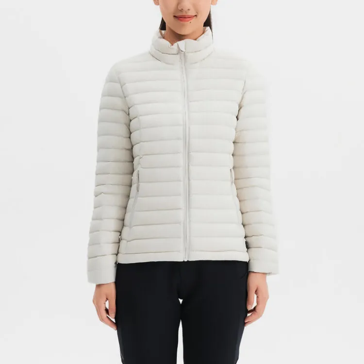 DECATHLON FORCLAZ TREK100 Down Jacket Women's Lunar Rock Gray-1