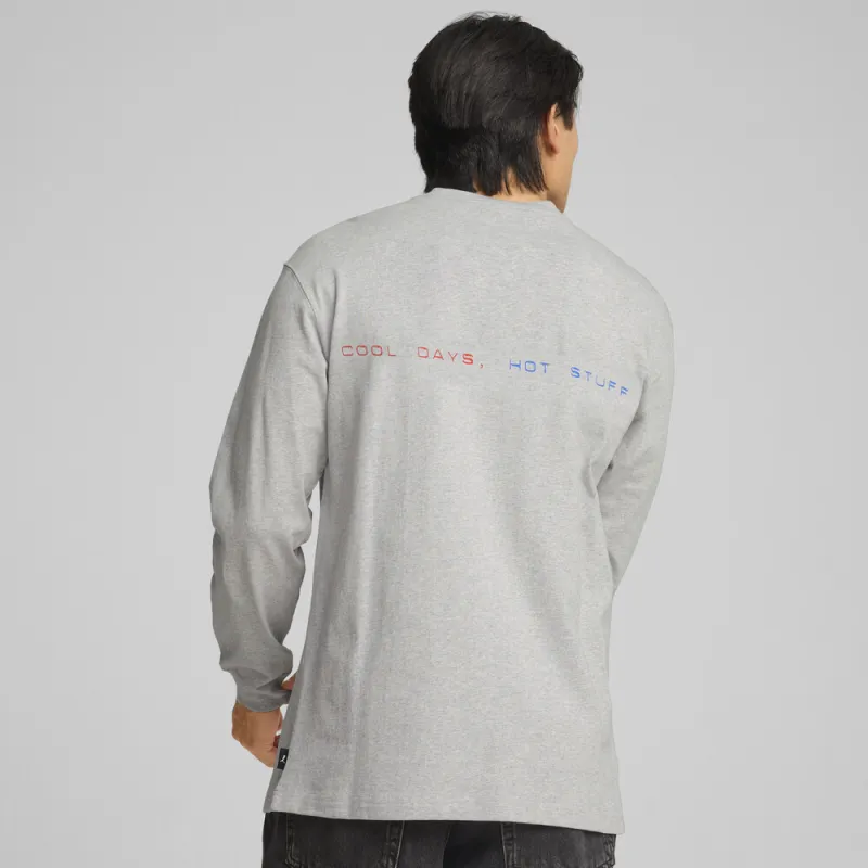 PUMA GRAPHICSCOOL Collection Day Hot Stuff T-Shirt Men's Light Gray-2