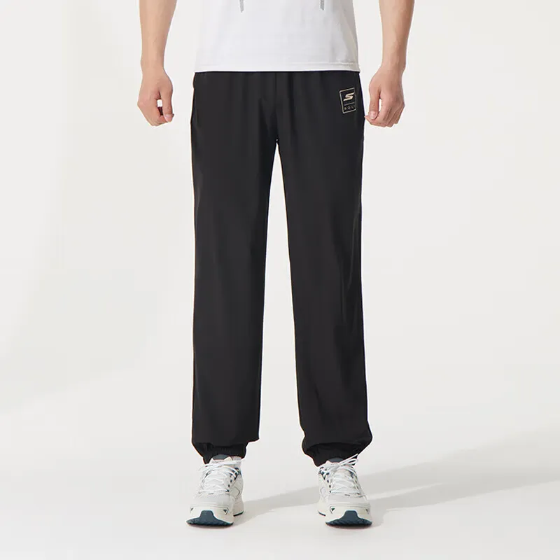 Skechers SS25 Knitted Sweatpants Men's Meteorite Black-1