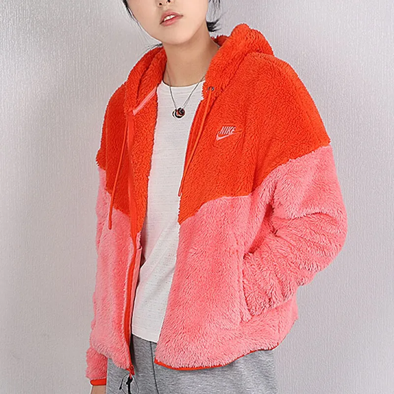 Nike Velvet feel Coat Women's Orange-1