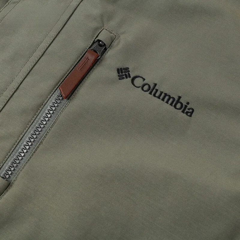 Columbia Waterproof And Windproof Windbreaker Jacket Men's Green-2