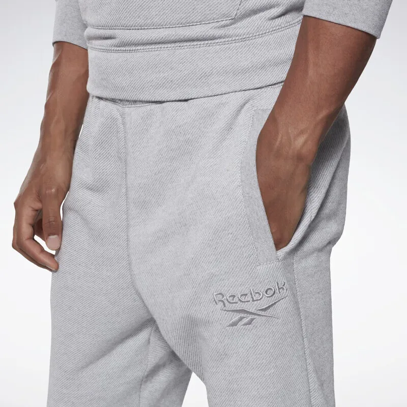 Reebok PANTS Knitted Sports Pants Men's Medium Heather Gray-3