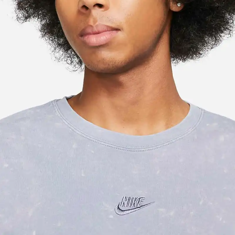 Nike T Shirts Men Steel Blue-3