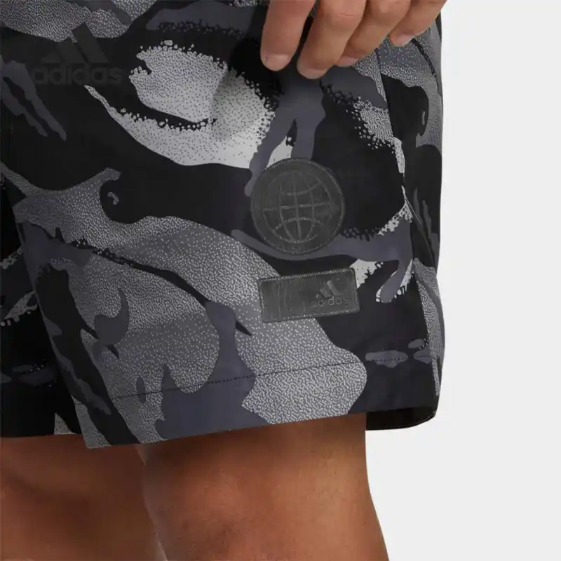 Adidas Sports Shorts Men Light Gray White-5