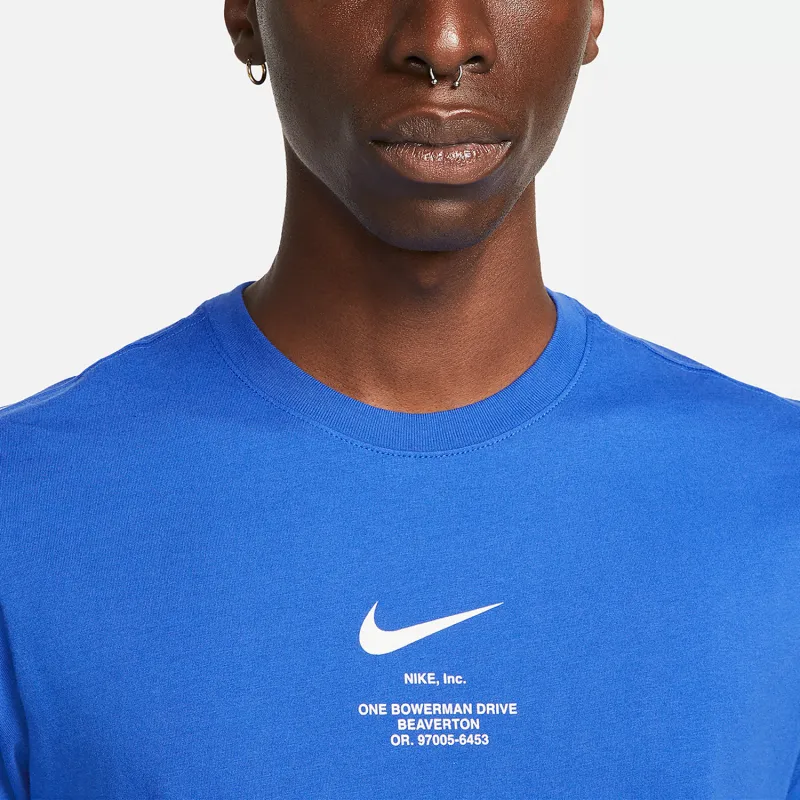 Nike T Shirts Men Blue-3