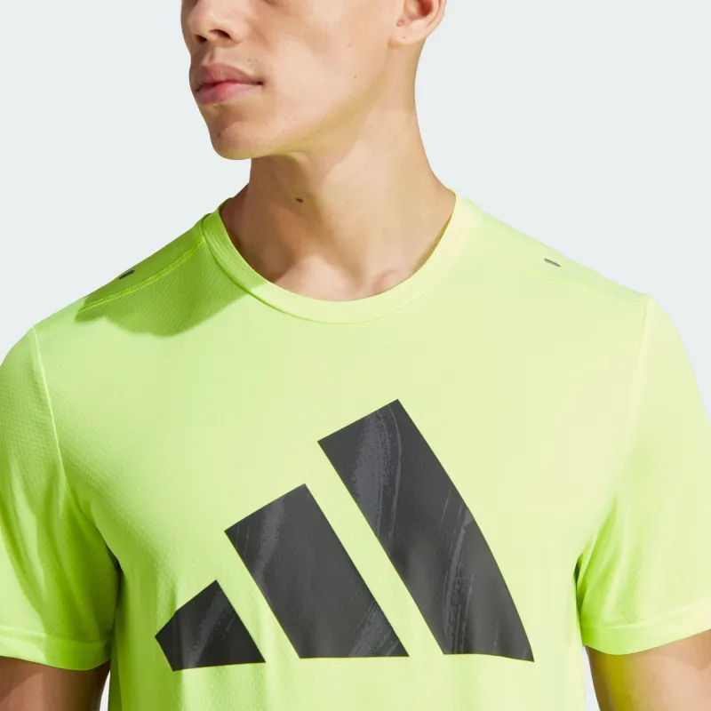 Adidas T Shirt Men's Bright Lemon-4