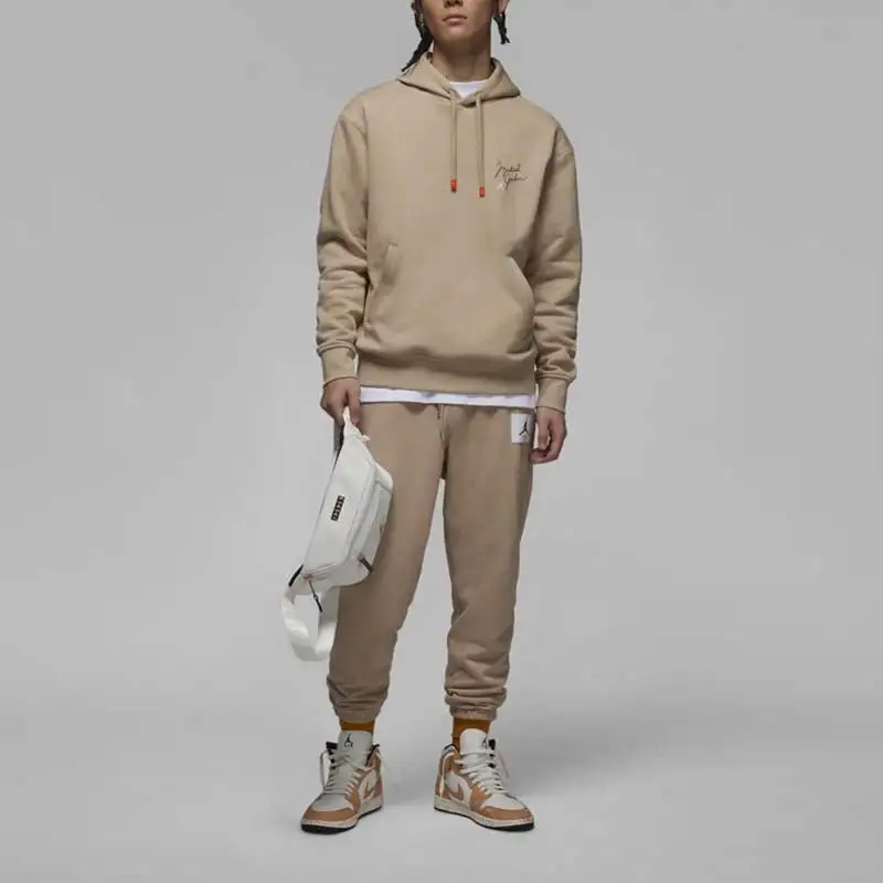 Jordan Flight Sweatshirts Men Khaki-2
