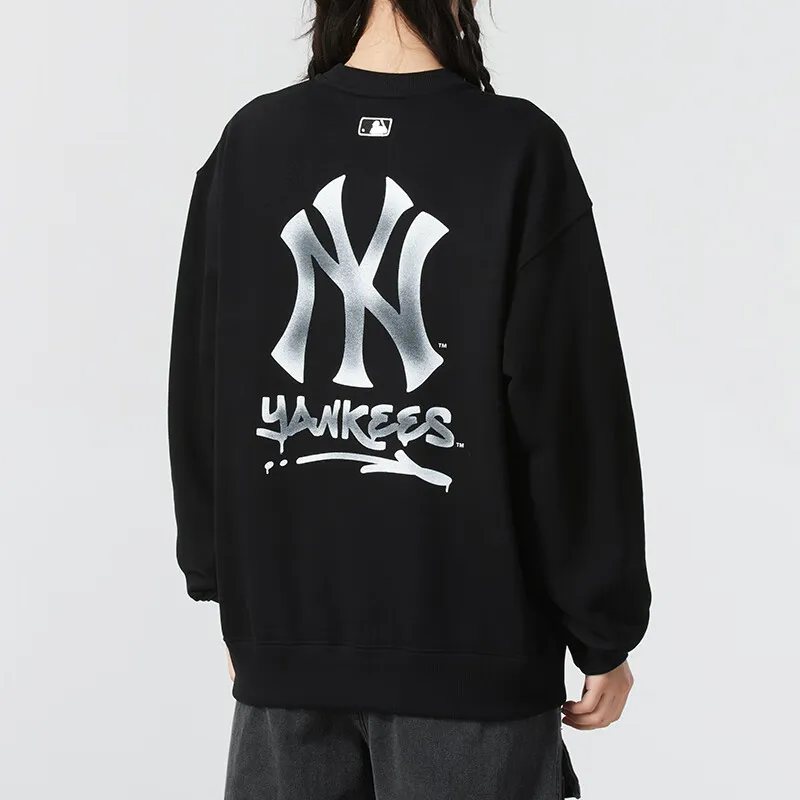 MLB New York Yankees Sweatshirt Unisex Black-3
