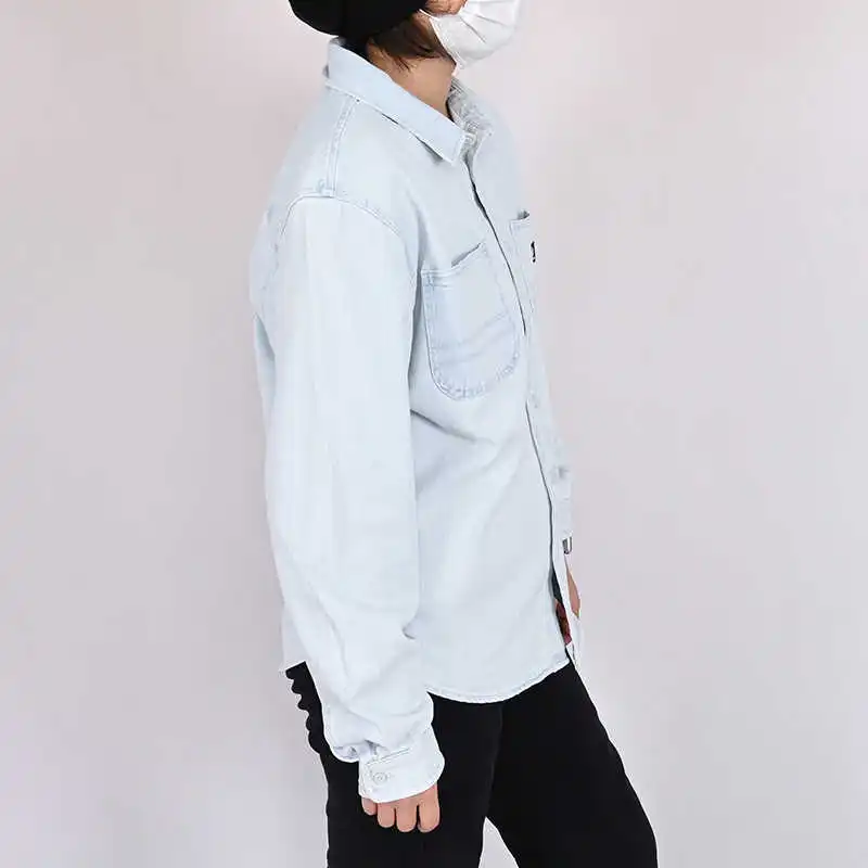 Converse Denim Jacket Unisex Light Blue-4