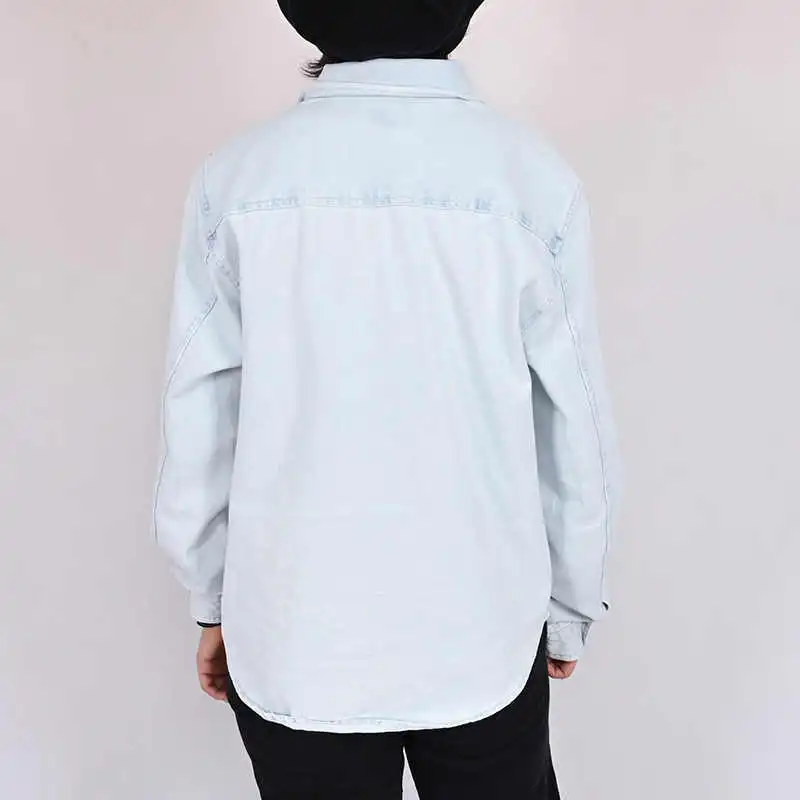Converse Denim Jacket Unisex Light Blue-3