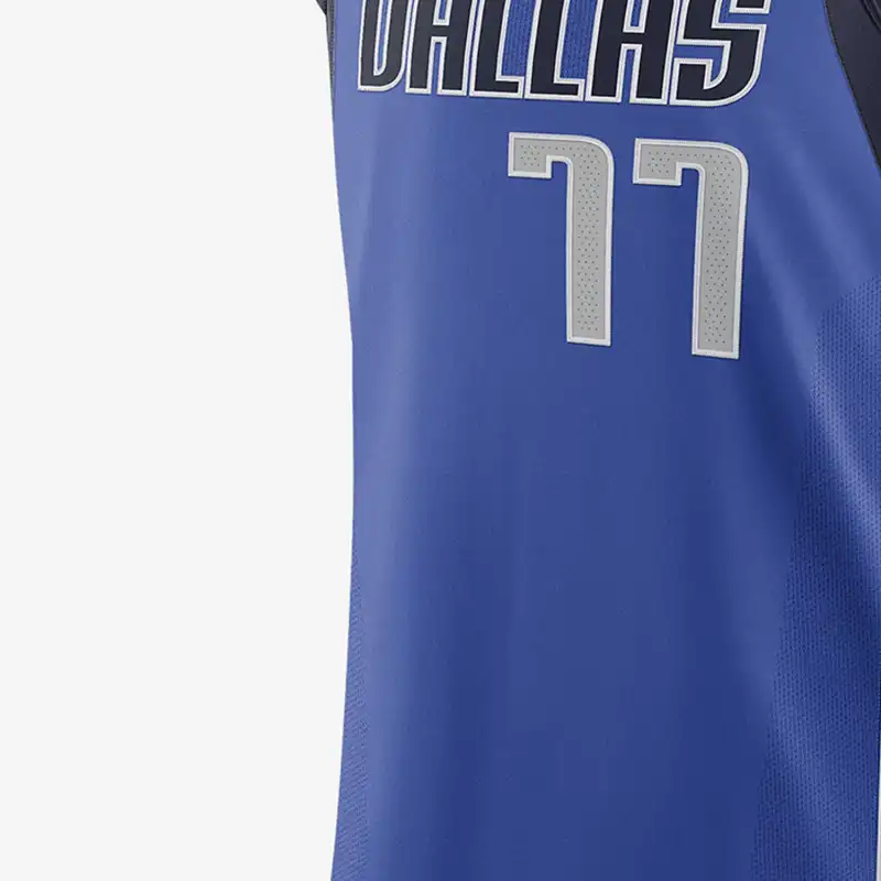 Nike x NBA Basketball Jerseys Men's Blue-2