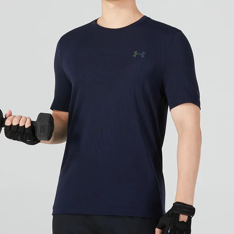 Under Armour RUSH T Shirt Men's Navy Blue-2