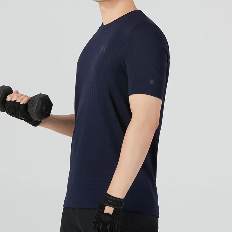 Under Armour RUSH T Shirt Men's Navy Blue-3