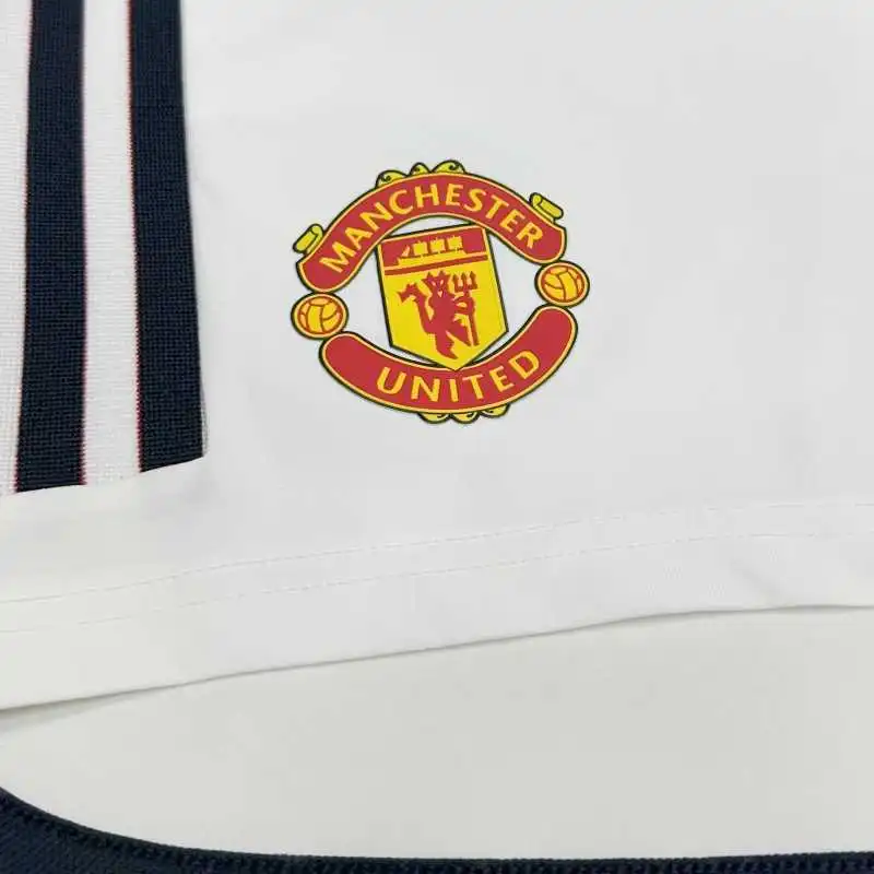 Adidas Manchester United Authentic Home Shorts Soccer Bottoms Unisex White-2
