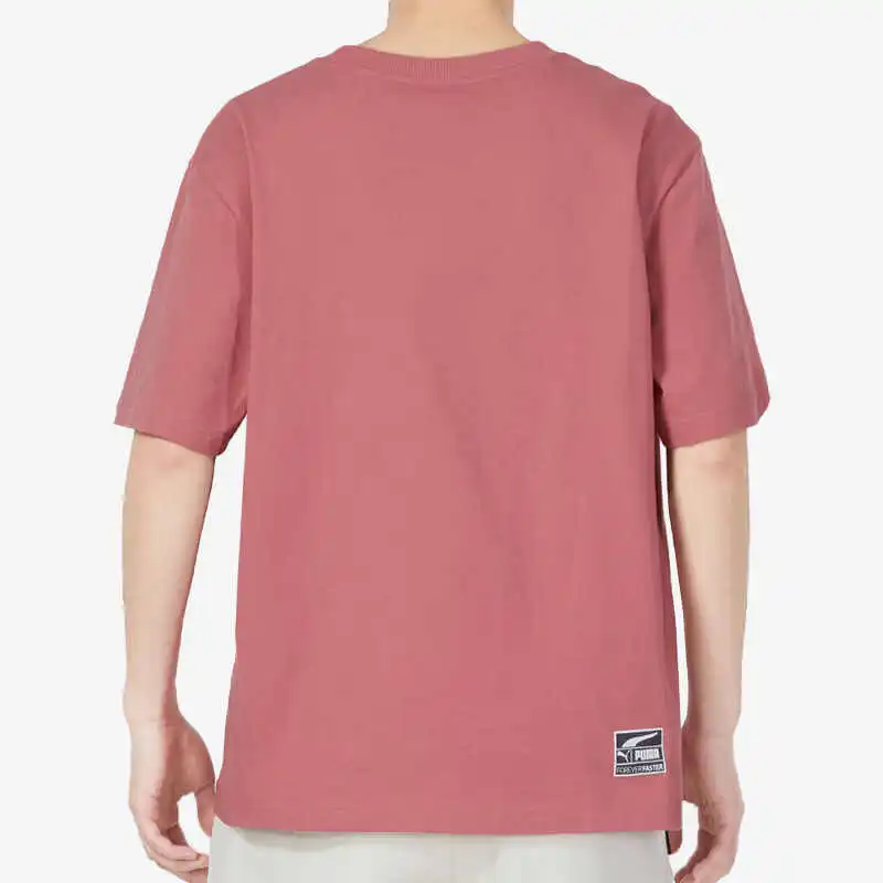 PUMA T Shirts Unisex Dark Pink-3