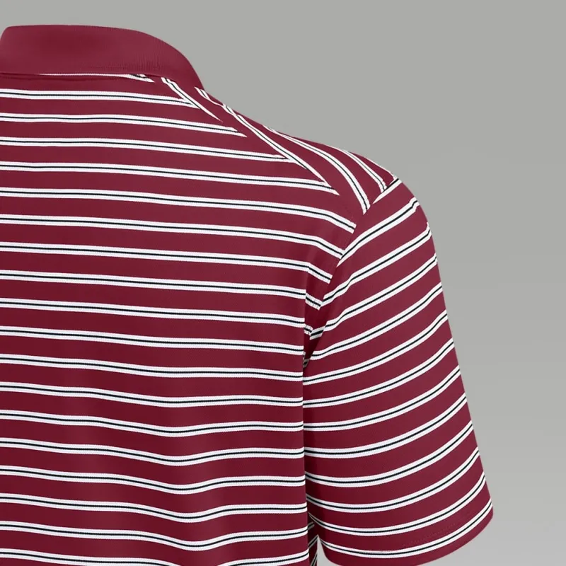 JORDAN Oklahoma Sooners Primetime Victory Striped Men's JORDAN Dri FIT College Polo-3