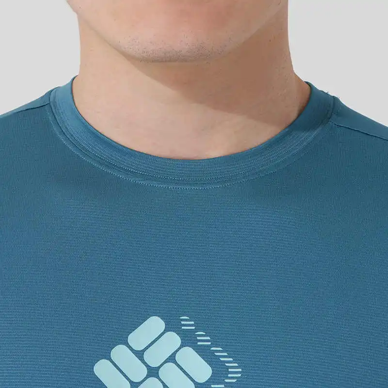 Columbia T Shirts Men Blue-4