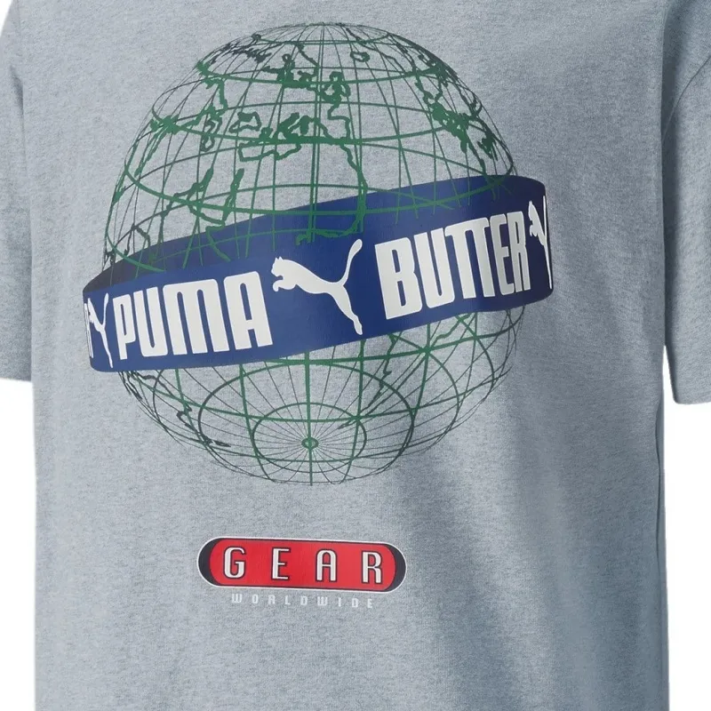 PUMA Butter Goods Co brand T Shirt Men's Gray-3
