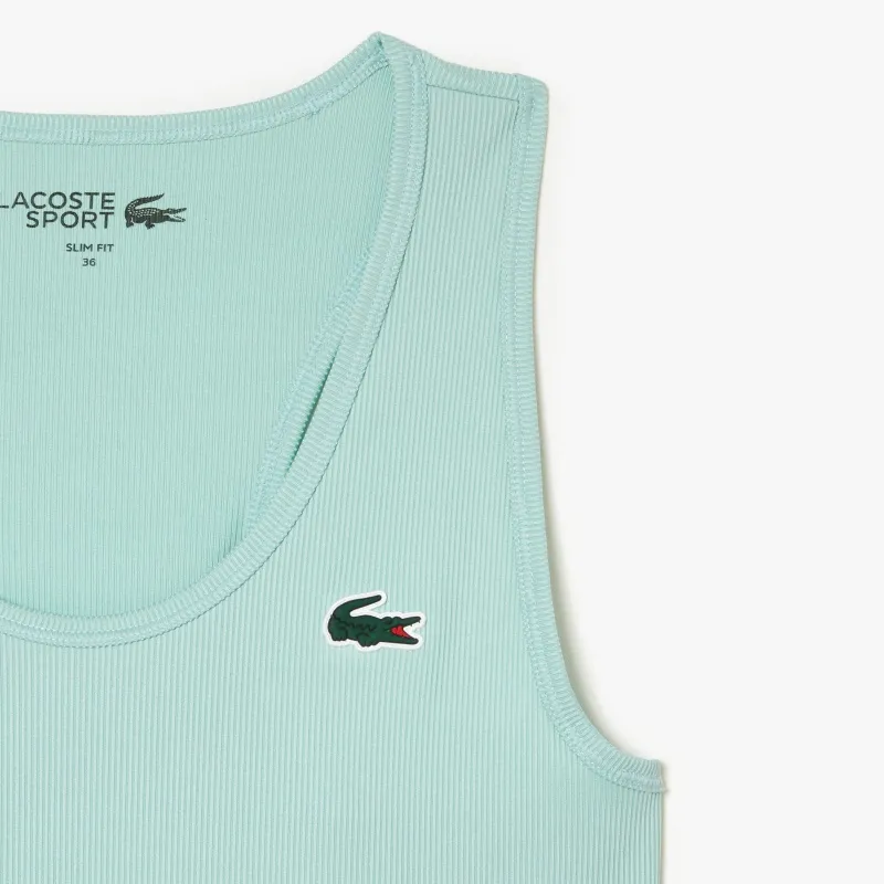 LACOSTE Tank Tops Women's Mint Green-4