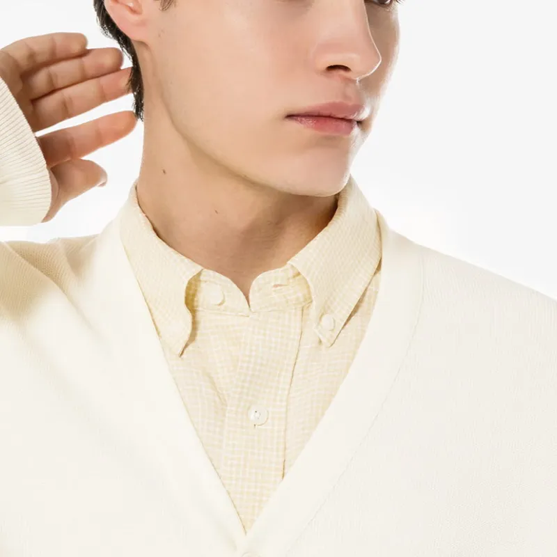 LACOSTE Knitwear Men White-4