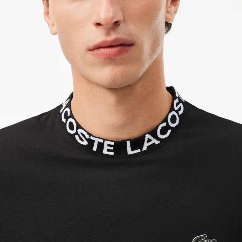 LACOSTE Logo collar Cotton Piqué T shirt-4