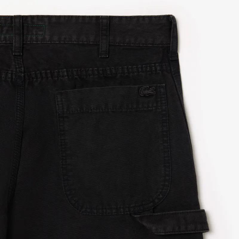 LACOSTE Casual Pants Men's Black-4