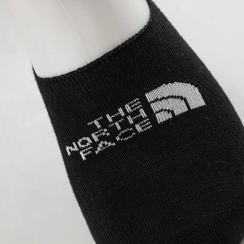 THE NORTH FACE No Show Socks Men's 3 Pack Black/White/Khaki-3