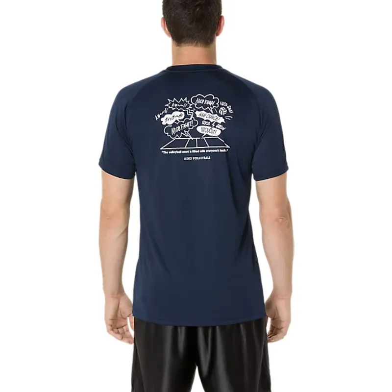 Asics T Shirts Men Black-2
