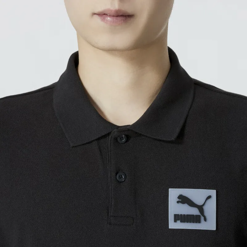 PUMA Polo Shirts Unisex Black-3