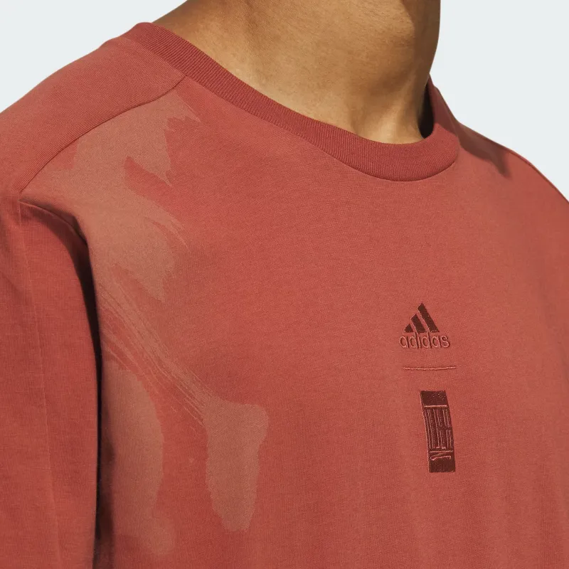 Adidas T Shirts Men Wild Tan-4