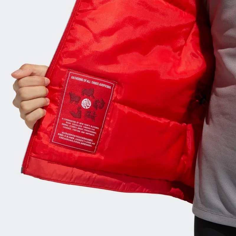 Adidas Puffer Jacket Winter Women's Scarlet-4