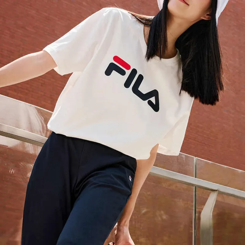 FILA Set-in Sleeve T-Shirt Unisex White-2